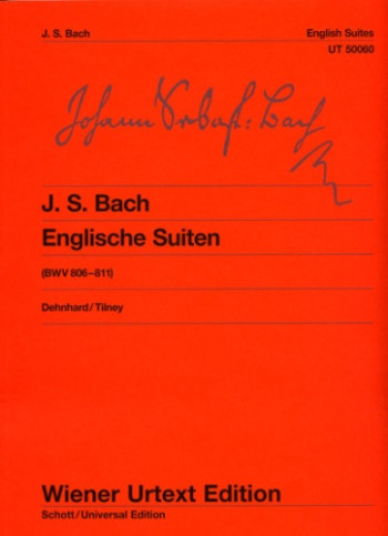 English Suites (6 )BWV 806-811:  Piano (Wiener Urtext)