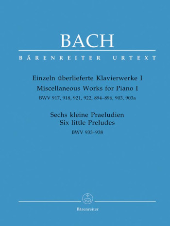 Miscellaneous Works For Piano: Book 1 (Barenreiter)