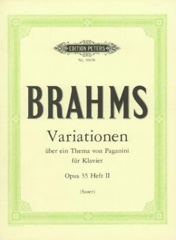 Variations On A Theme By Paganini Op.35 No.2: Piano (Peters)