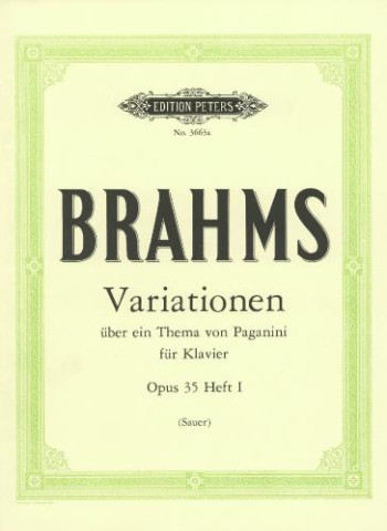 Variations On A Theme Of Paganini Op.35 No.1: Piano (Peters)