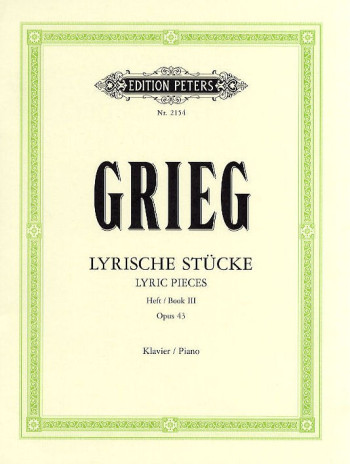 Lyric Pieces Book 3 Op.43 Piano Solo (Peters)