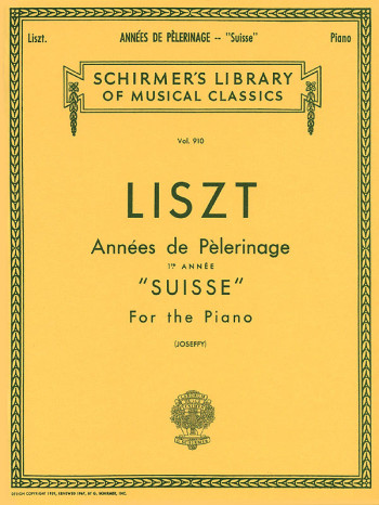 Annees De Pelerinage First Annee: Piano (Schirmer Ed)