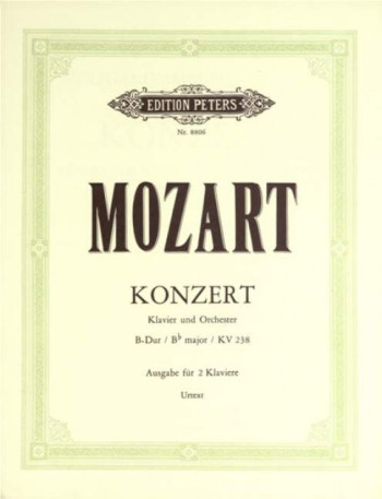 Concerto In Bb Major: KV238: Piano  (Peters)