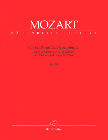 10 Variations On "Unser Dummer Pobel Meint": Piano  (Barenreiter)