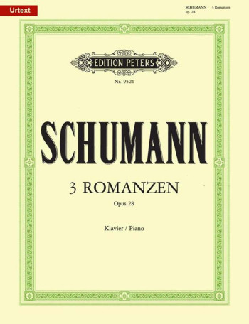 3 Romances Op.28: Piano (Peters)
