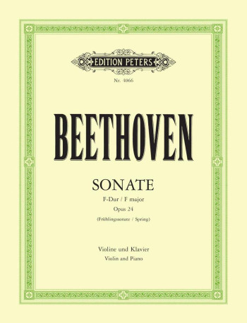 Sonata Op24 (Spring Sonata) Violin & Piano (Peters)