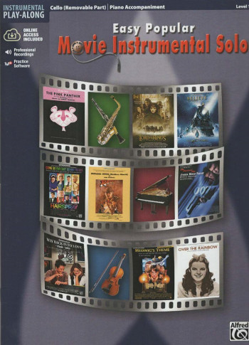 Easy Popular Movie Instrumental Solos: Cello: Book & Audio (Alfred)
