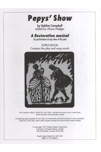 Pepys Show: Pupils Part: Vocal: Cantata
