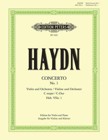 Violin Concerto C Major: Violin & Piano (Peters)