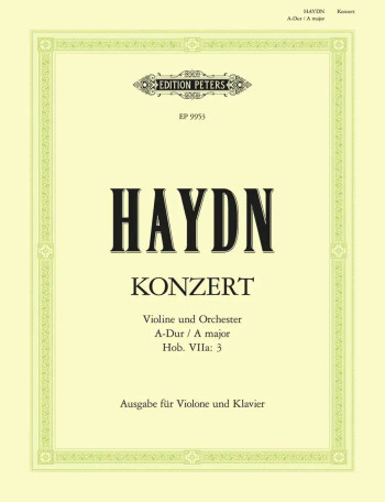 Concerto: A Major: Violin and Piano (Peters)