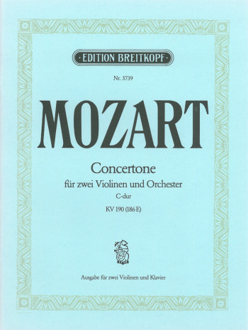 Violin Concerto C Major Kv190: Violin And Piano (Breitkopf)