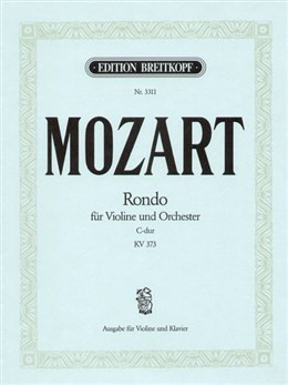 Rondo: C Major: Kv373: Violin and Piano (Breitkopf)