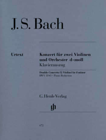 Violin Concerto D Minor Bwv1043: 2 Violins & Piano (Henle)