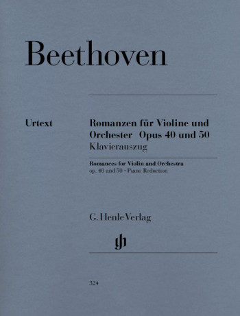 2 Romances G Major and F Major Op 40 and Op50: Violin & Piano (Henle HN324)