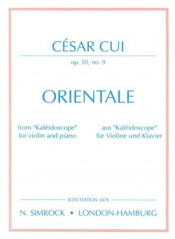Orientale: Op50 No9: Violin and Piano