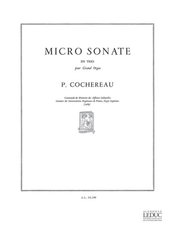 Micro Sonate: Organ (Leduc)