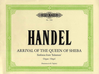 Arrival Of The Queen Of Sheba: Organ  (Peters)