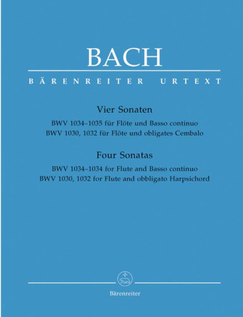 4 Sonatas: Bwv1032-5: Flute & Piano (Barenreiter)