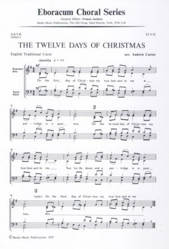 The 12 Days Of Christmas: Vocal SATB