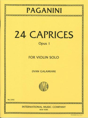24 Caprices Op.1 Violin Solo (International)