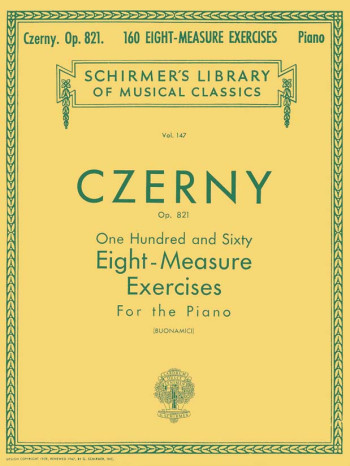 160 Eight Measure Exercises Op.821 Piano (Schirmer)