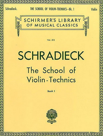 School Of Violin Technique Vol.1 Violin (Schirmer)