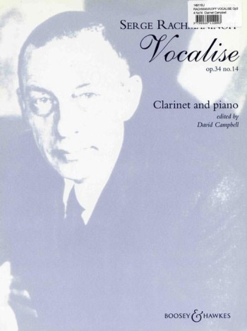 Vocalise Op.34 No.14: Clarinet & Piano  (B&H)