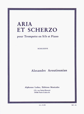 Aria Et Scherzo: Trumpet and Piano (Leduc)
