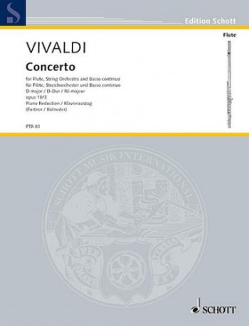 Concerto D Major: Il Gardelino: Flute & Piano (Schott)