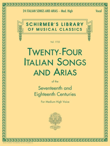Twenty-Four Italian Songs & Arias Of The 17/18th Centuries - Medium-High Voice