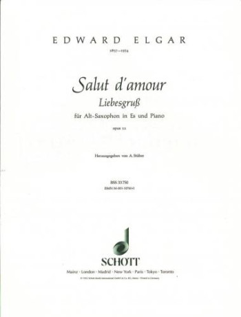 Salut Damore Op12: Alto Saxophone