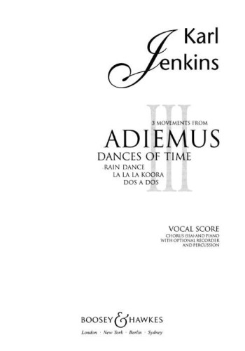 Adiemus: 3 Movements From: Vocal Score (Karl Jenkins)