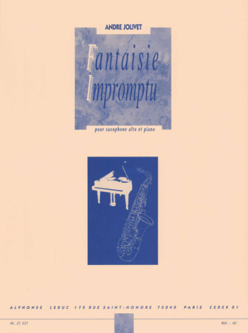 Fantasie Impromptu: Alto Saxophone (Leduc)