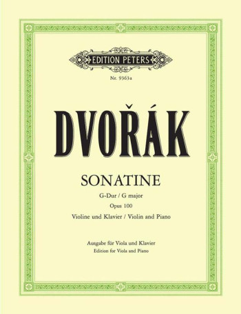 Sonatine G Major Op.100: Viola & Piano (Peters)