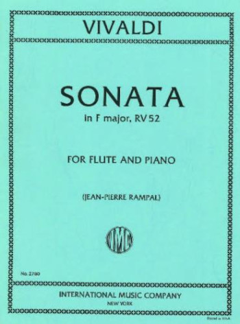 Sonata: F Major: Flute & Piano (International)