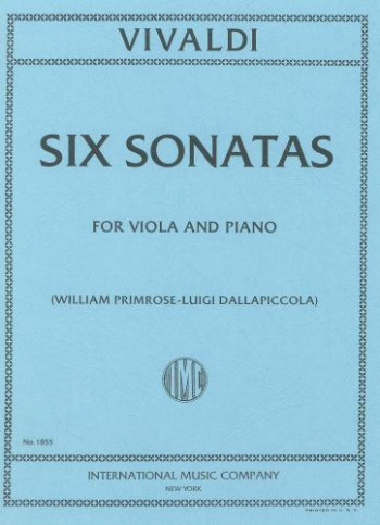 Six Sonatas: Viola & Piano (International)