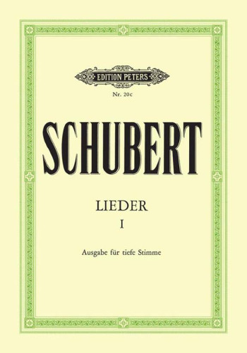 Lieder (Songs) Vol.1 92 Songs Low Voice & Piano (Peters)