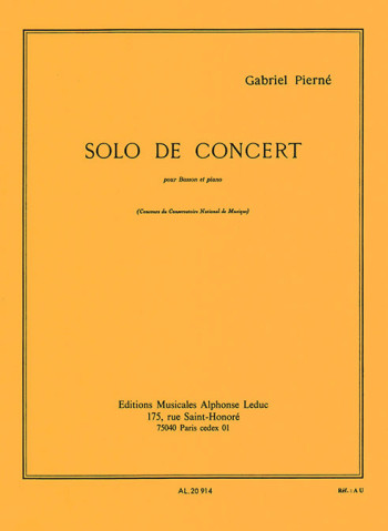 Solo De Concert Op35: Bassoon (Leduc)
