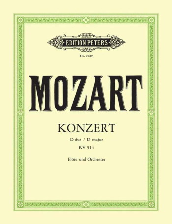 Concerto D Major K314: Flute & Piano (Peters)
