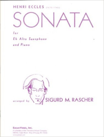 Sonata G Minor:  Alto Sax & Piano (Presser)