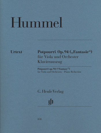 Potpourri (Fantasie): Op 94: Viola and Piano