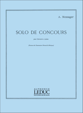 Solo De Concours: Clarinet & Piano (Leduc)