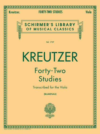 42 Studies: Viola (Blumenau) (Schirmer)