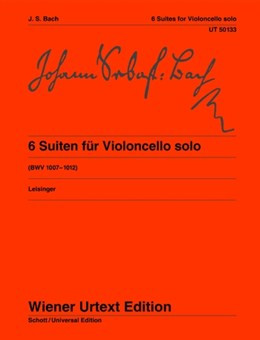 6 Cello Suites Bwv1007-1012: Cello Solo (Weiner Urtext)