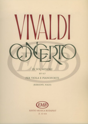 Concerto: G Minor: Viola and Piano