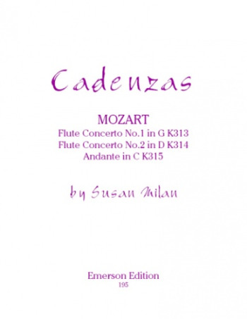 Cadenzas To Mozarts Flute Concertos (Emerson)