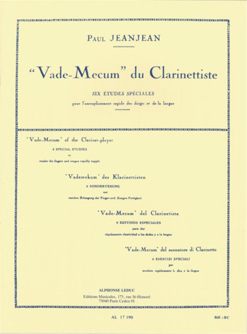 Vade Mecum: Six Etudes Speciales: Clarinet Solo (Leduc)