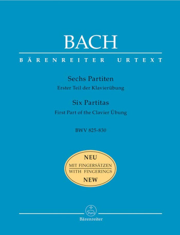 Partitas No.1-6: Bwv825-Bwv830: New Fingering: Piano  (Barenreiter)