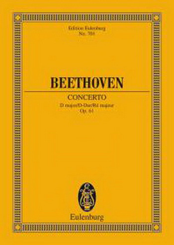 Violin Concerto D Op61: Miniature Score