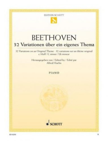Variations 32 In C Minor: Piano (Schott)